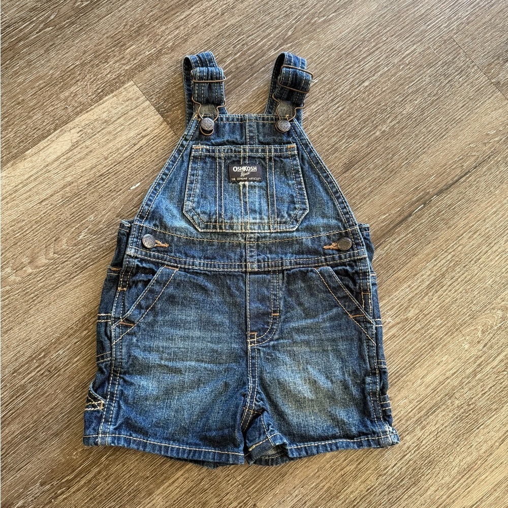 OshKosh B'gosh Dark Blue Denim Shortalls